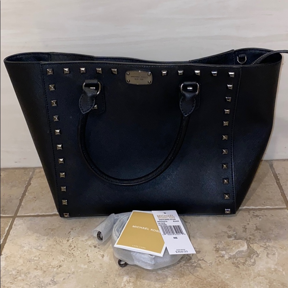 Black Studded Michael Kors Tote